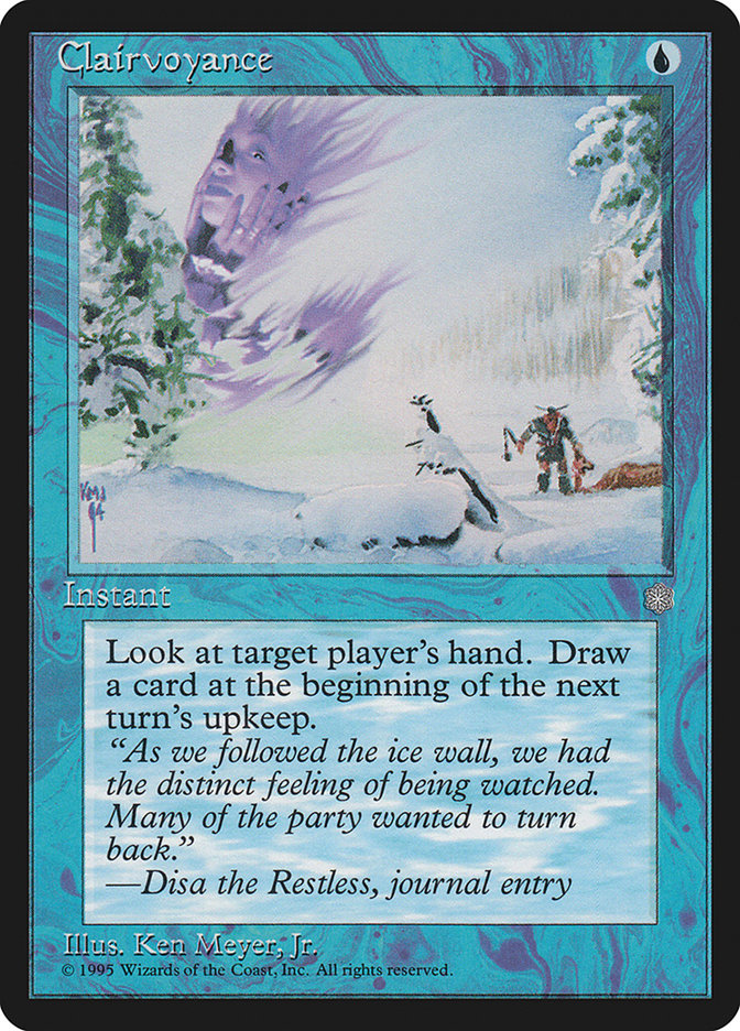 Magic: The Gathering - Clairvoyance - Ice Age