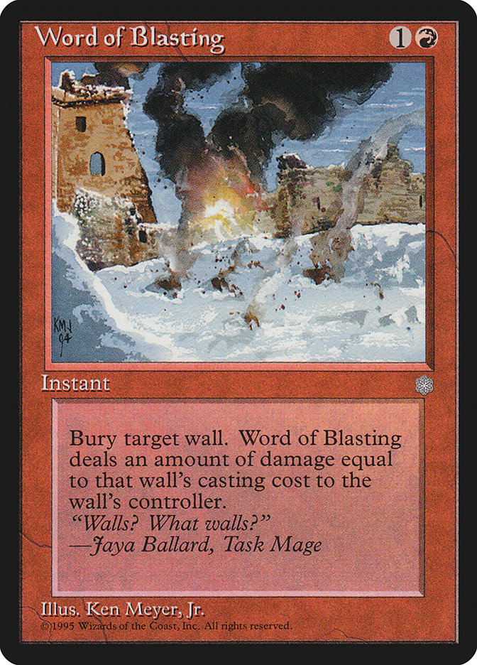 Magic: The Gathering - Word of Blasting - Ice Age