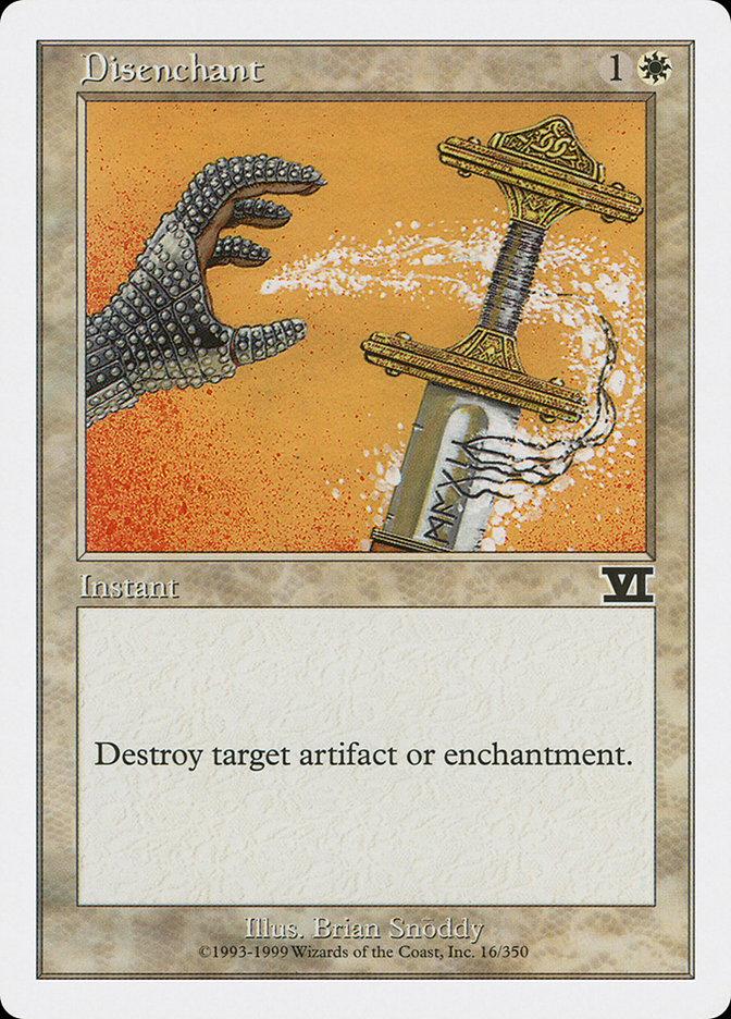 Magic: The Gathering - Disenchant - Sixth Edition
