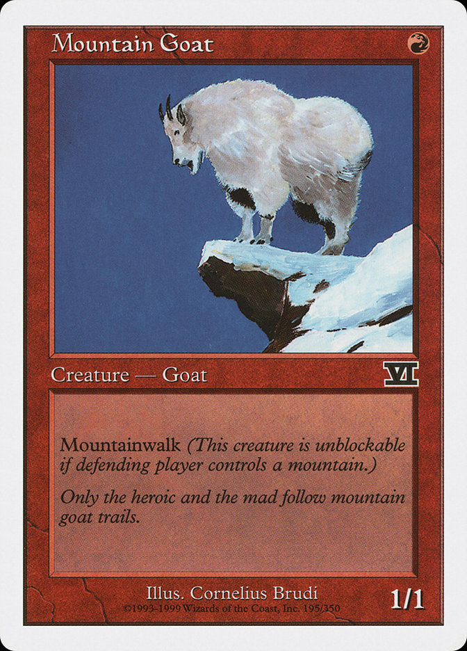 Magic: The Gathering - Mountain Goat - Sixth Edition