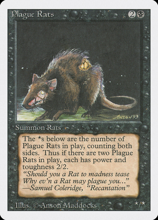 Magic: The Gathering - Plague Rats - Revised