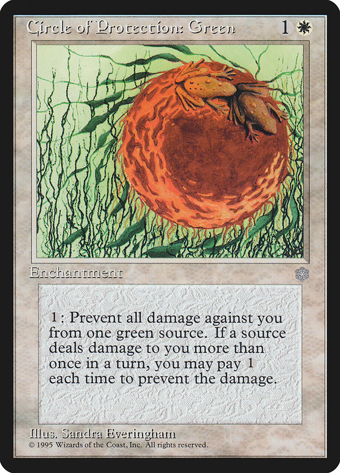 Magic: The Gathering - Circle of Protection: Green - Ice Age