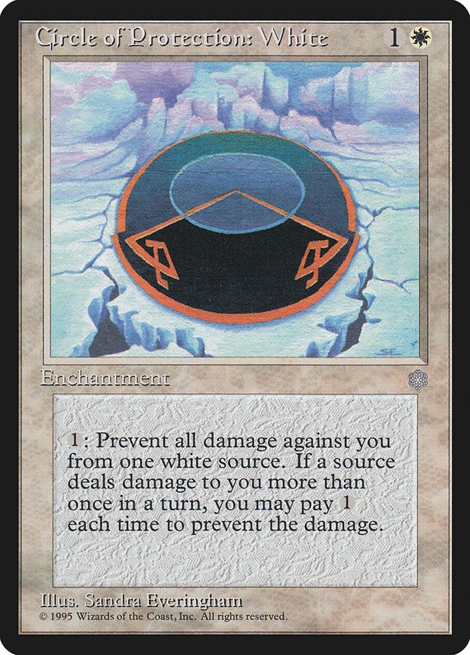 Magic: The Gathering - Circle of Protection: White - Ice Age