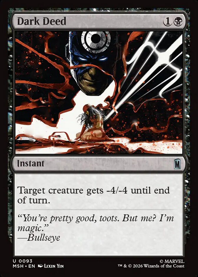 Magic: The Gathering - Dark Deed - Marvel Super Heroes
