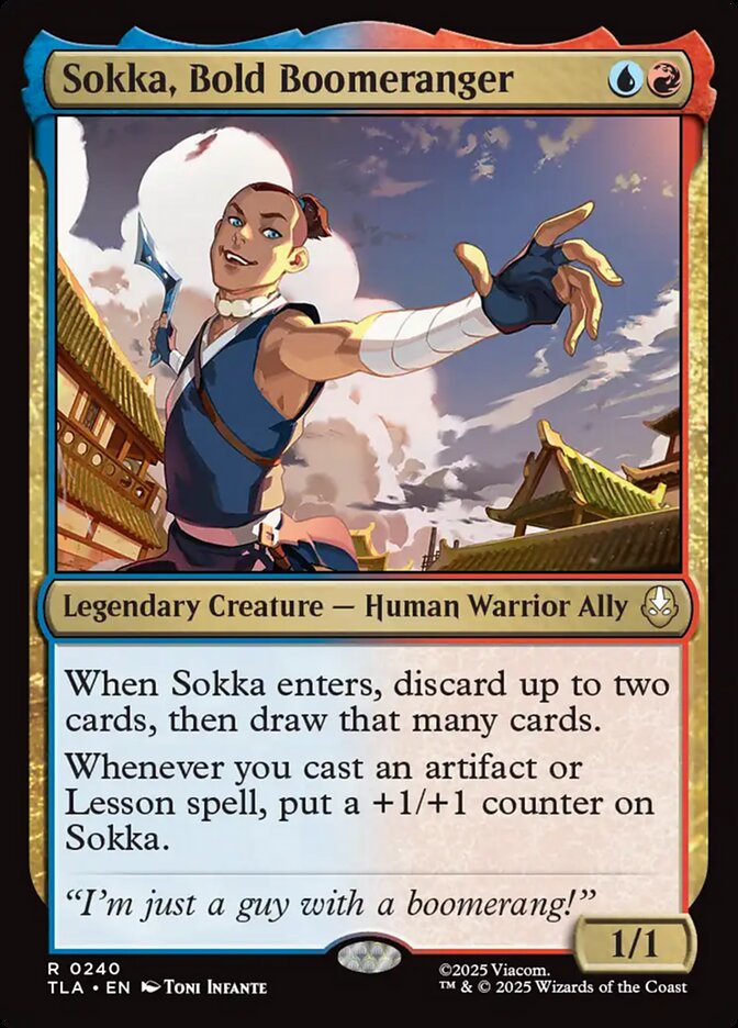Magic: The Gathering - Sokka, Bold Boomeranger - Avatar: The Last Airbender