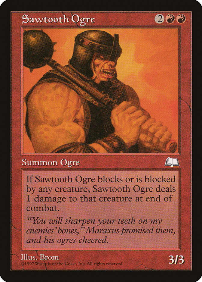 Magic: The Gathering - Sawtooth Ogre - Weatherlight