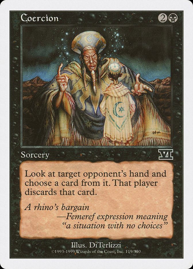 Magic: The Gathering - Coercion - Sixth Edition