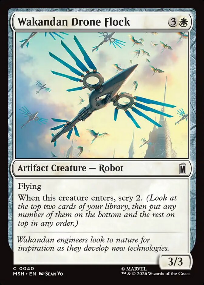Magic: The Gathering - Wakandan Drone Flock - Marvel Super Heroes