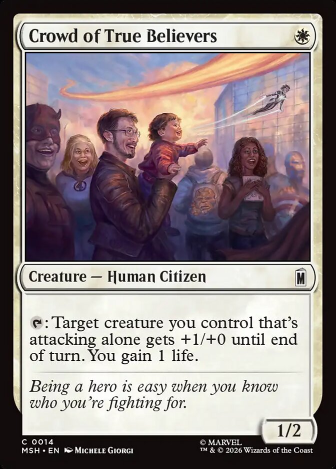 Magic: The Gathering - Crowd of True Believers - Marvel Super Heroes