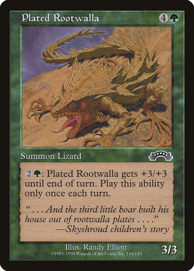 Magic: The Gathering - Plated Rootwalla - Exodus