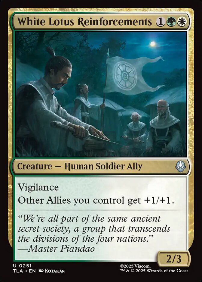 Magic: The Gathering - White Lotus Reinforcements - Avatar: The Last Airbender