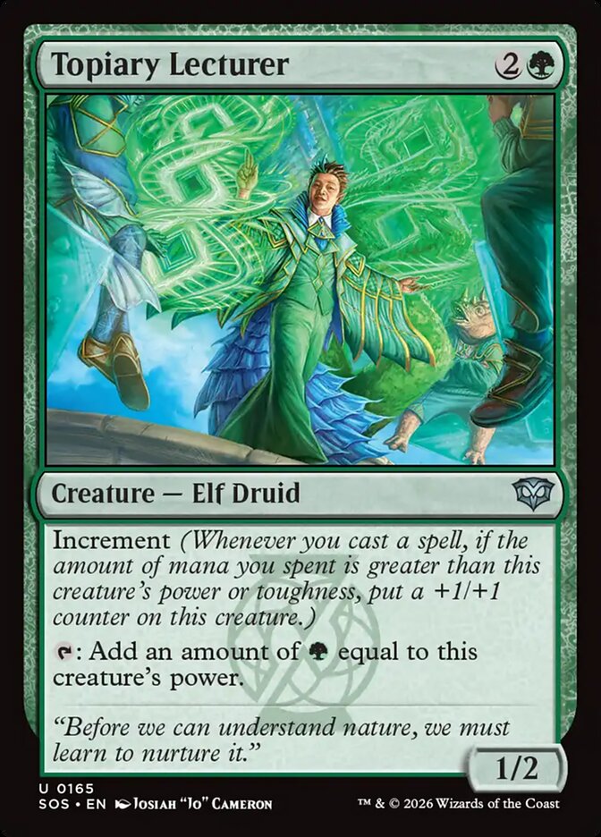 MTG - Topiary Lecturer - Secrets of Strixhaven (SOS)