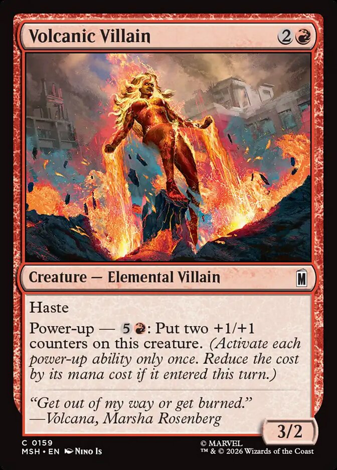 Magic: The Gathering - Volcanic Villain - Marvel Super Heroes
