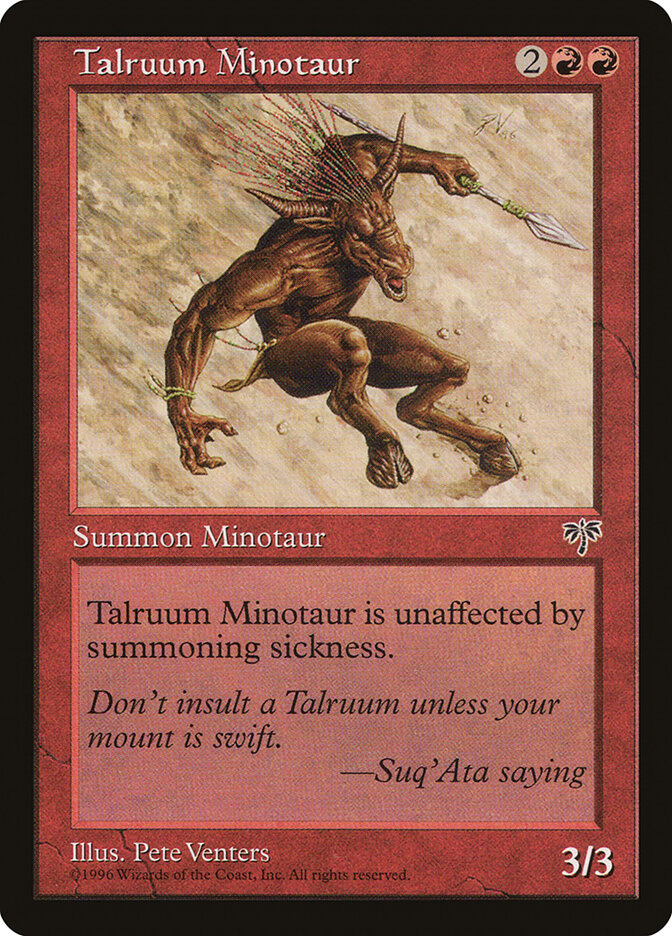Magic: The Gathering - Talruum Minotaur - Mirage