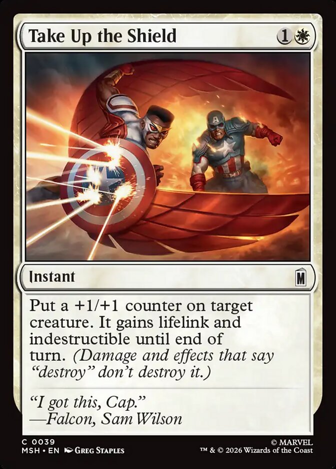 Magic: The Gathering - Take Up the Shield - Marvel Super Heroes