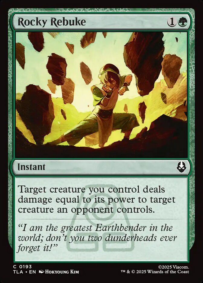 Magic: The Gathering - Rocky Rebuke - Avatar: The Last Airbender
