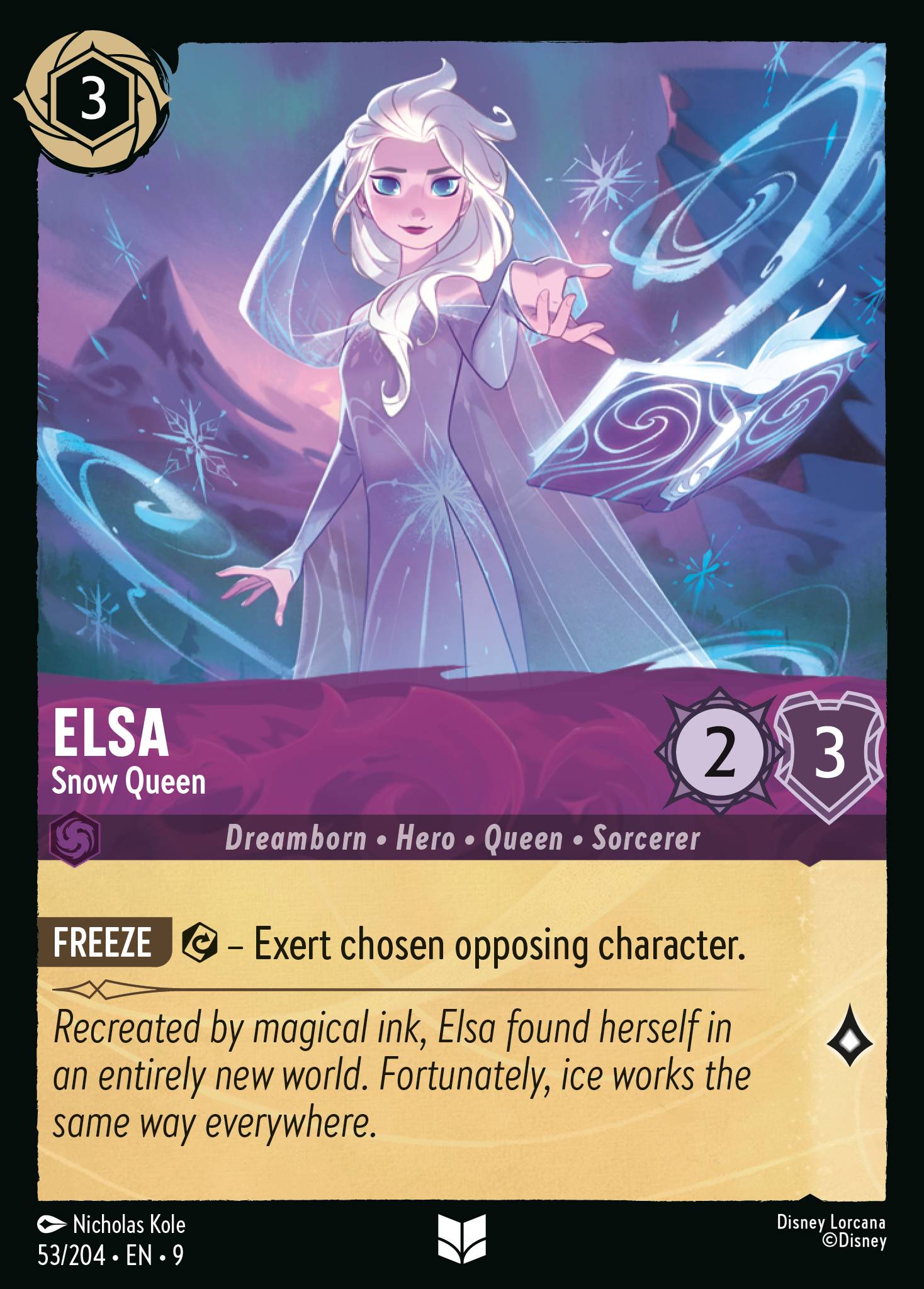 Lorcana - Elsa - Snow Queen - Fabled