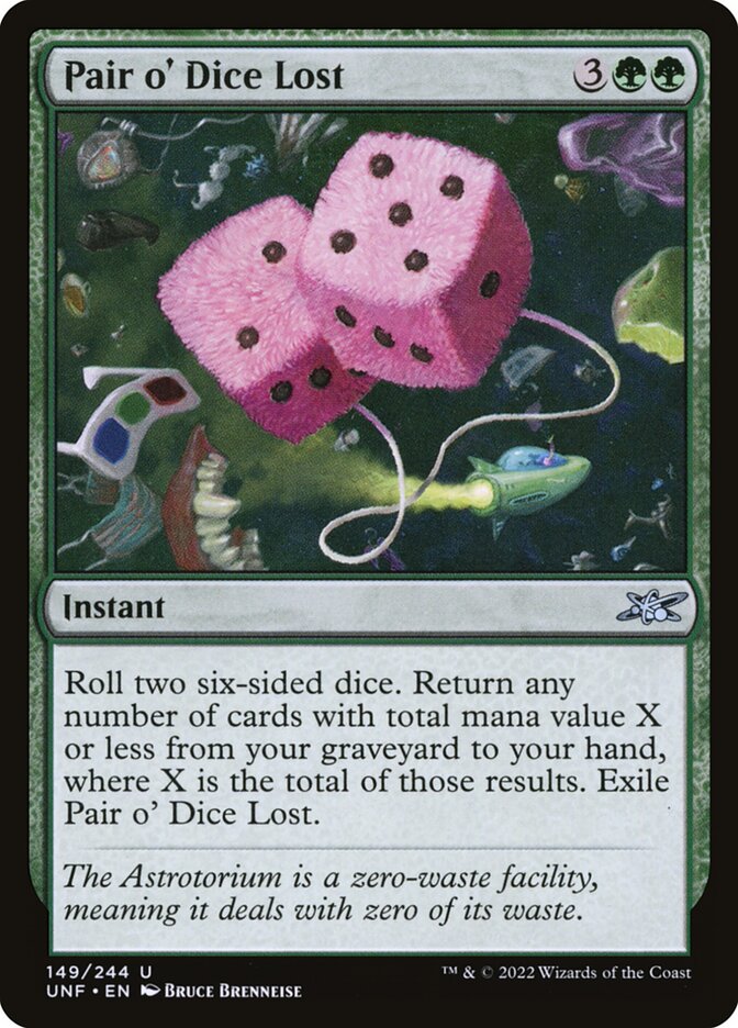 MTG - Pair o' Dice Lost - Unfinity (SOS)