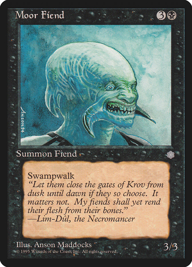 Magic: The Gathering - Moor Fiend - Ice Age