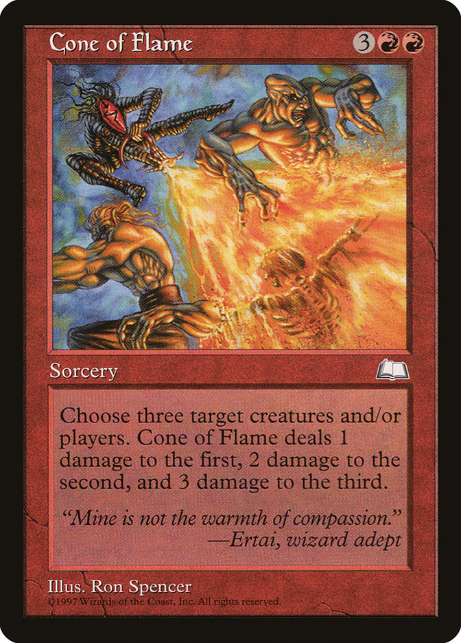Magic: The Gathering - Cone of Flame - Weatherlight