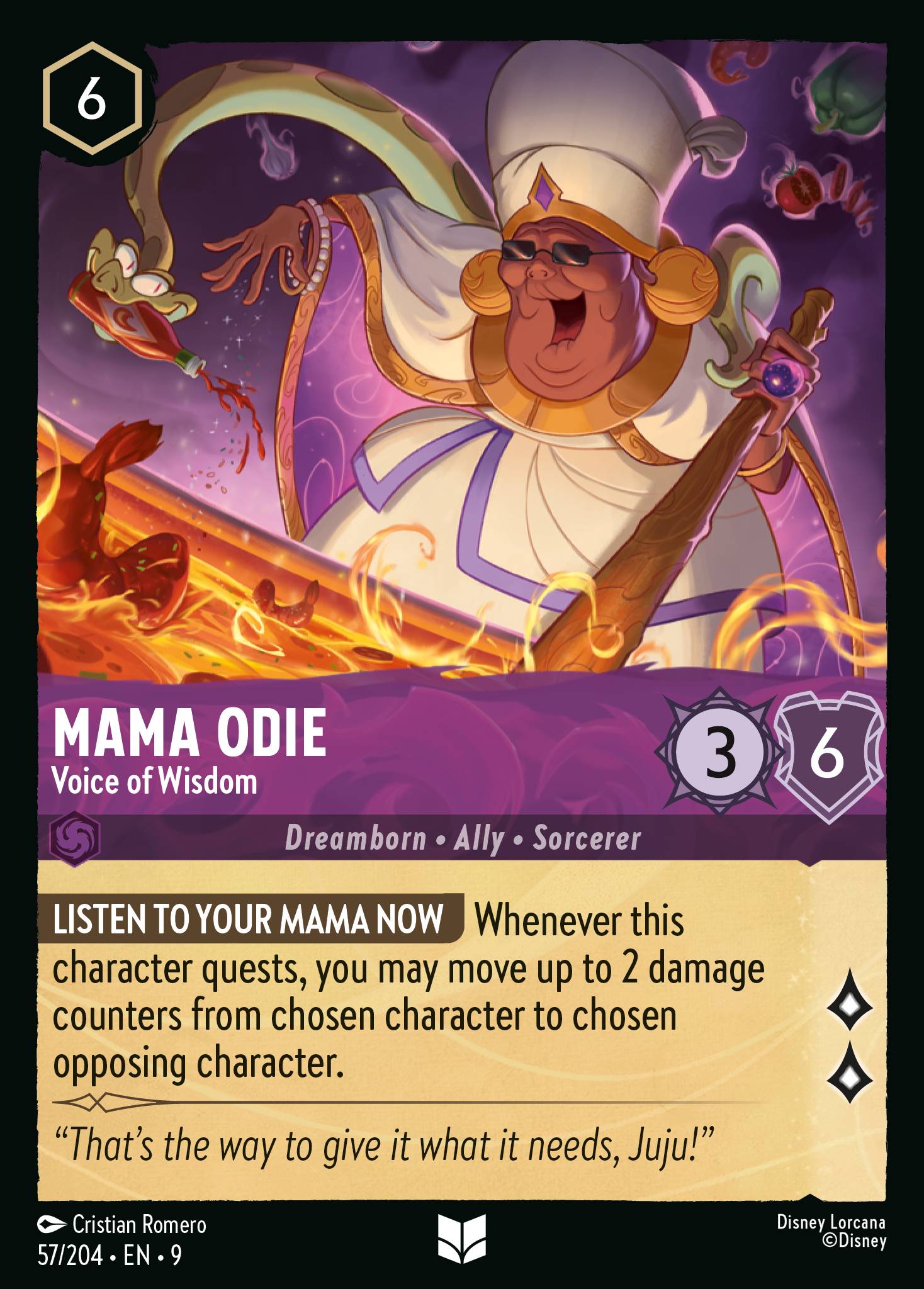 Lorcana - Mama Odie - Voice of Wisdom - Fabled