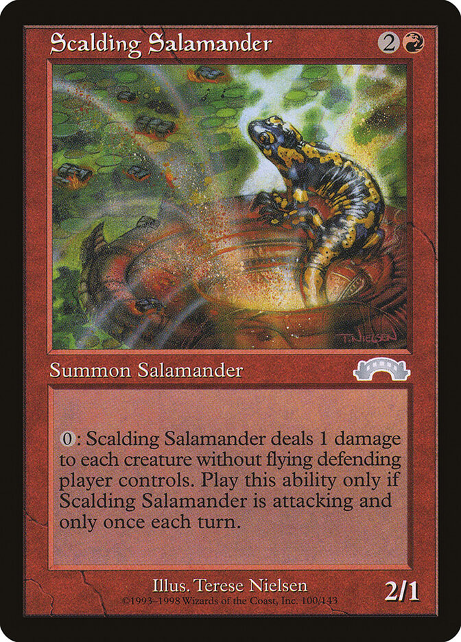 Magic: The Gathering - Scalding Salamander - Exodus