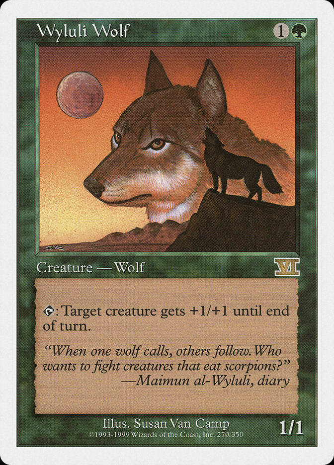 Magic: The Gathering - Wyluli Wolf - Sixth Edition