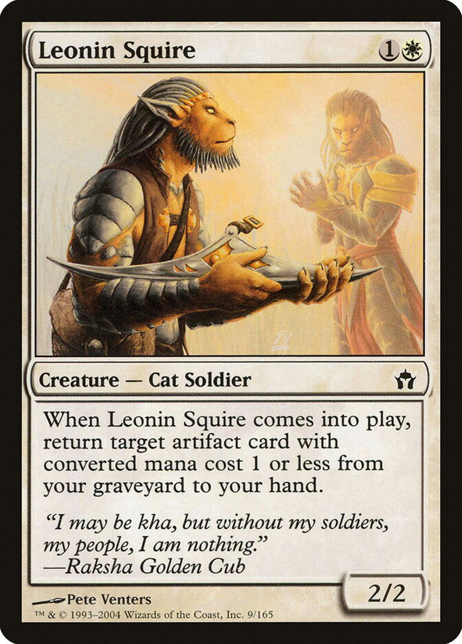 Magic: The Gathering - Leonin Squire - 5th Dawn