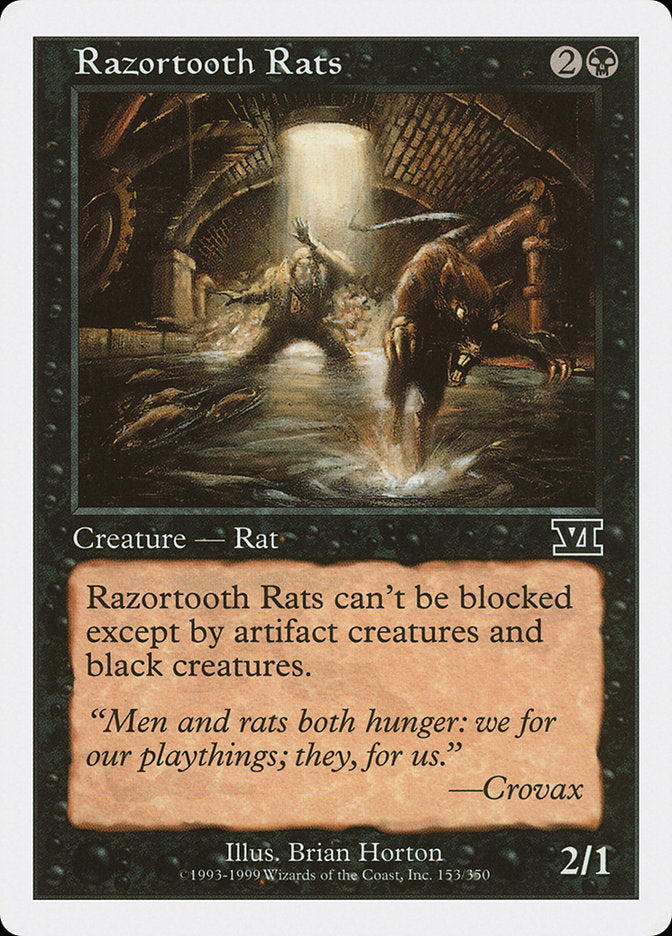 Magic: The Gathering - Razortooth Rats - Sixth Edition