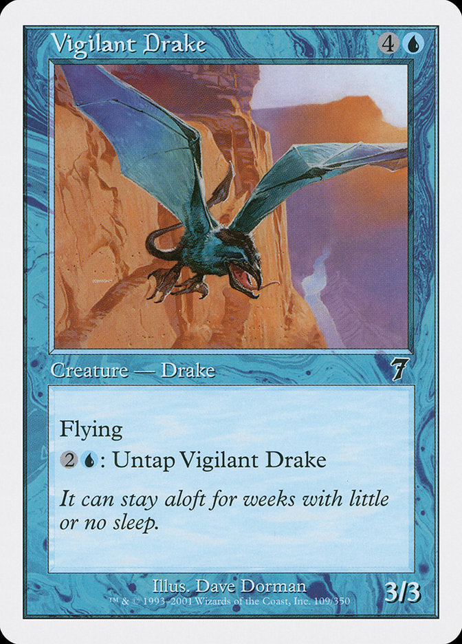 Magic: The Gathering - Vigilant Drake - Seventh Edition