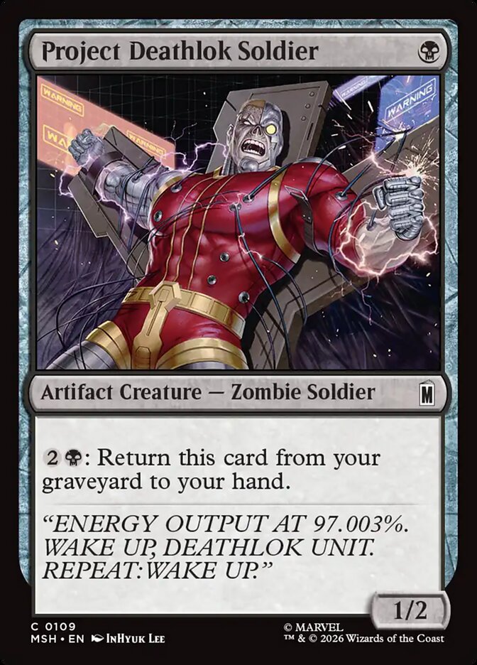 Magic: The Gathering - Project Deathlok Soldier - Marvel Super Heroes