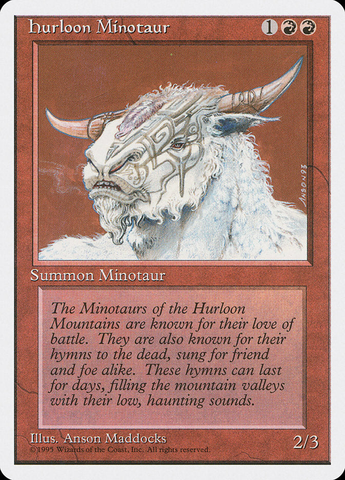 Magic: The Gathering - Hurloon Minotaur - Fourth Edition