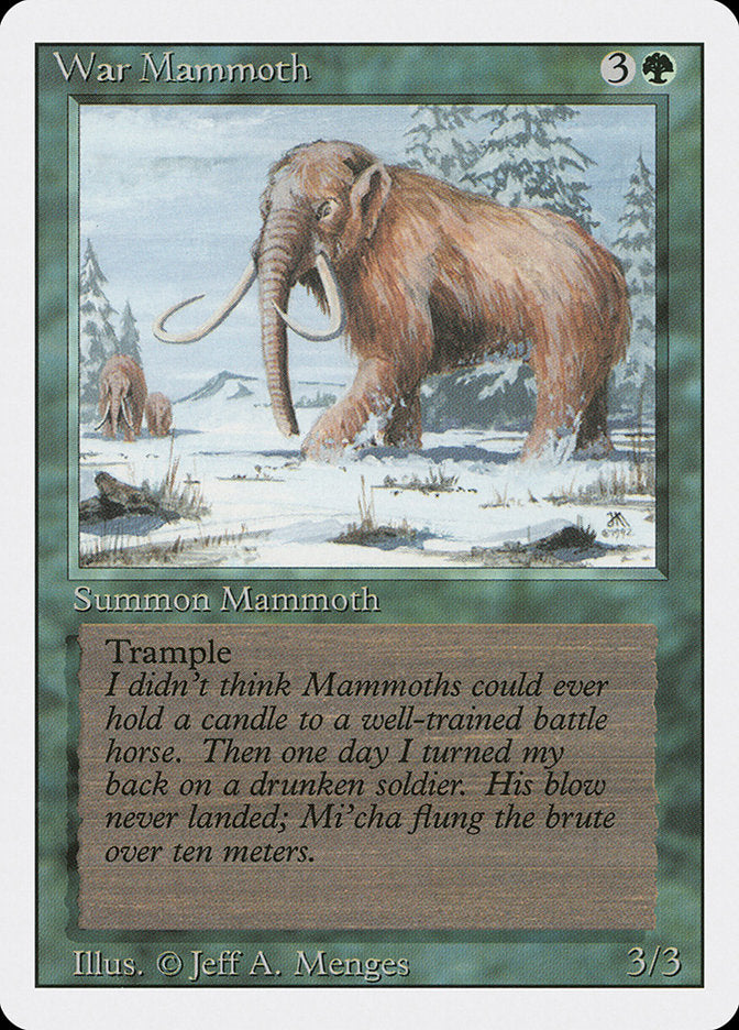 Magic: The Gathering - War Mammoth - Revised