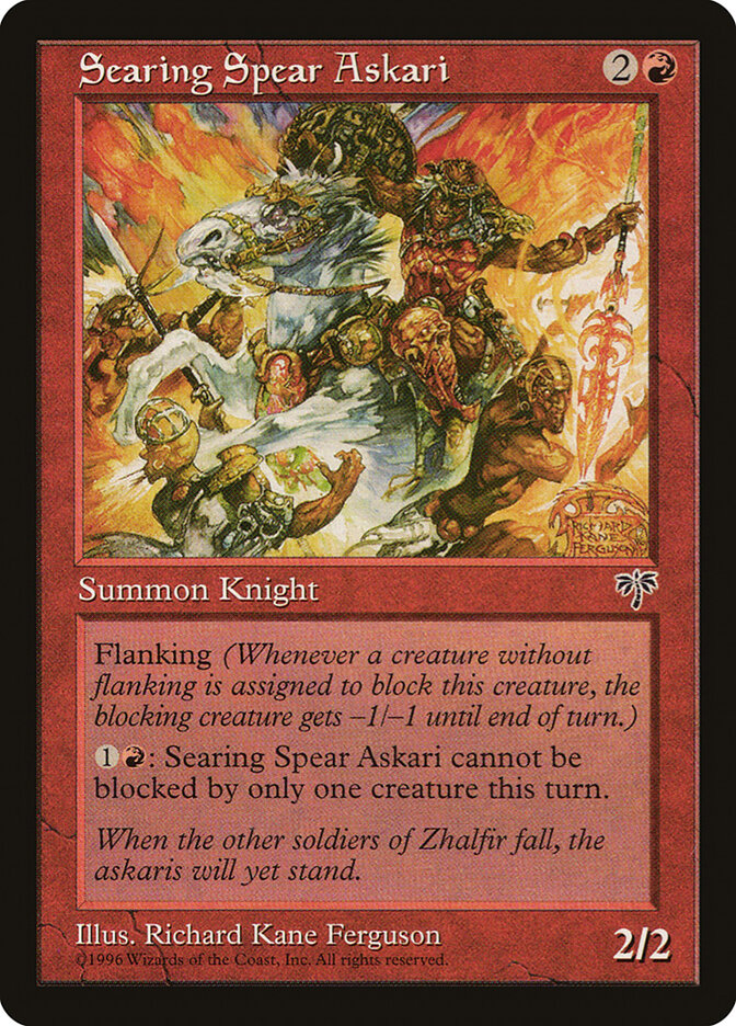 Magic: The Gathering - Searing Spear Askari - Mirage