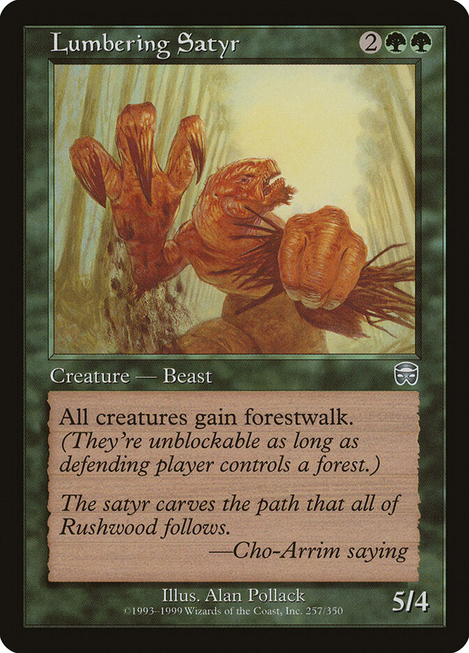 Magic: The Gathering - Lumbering Satyr - Mercadian Masques