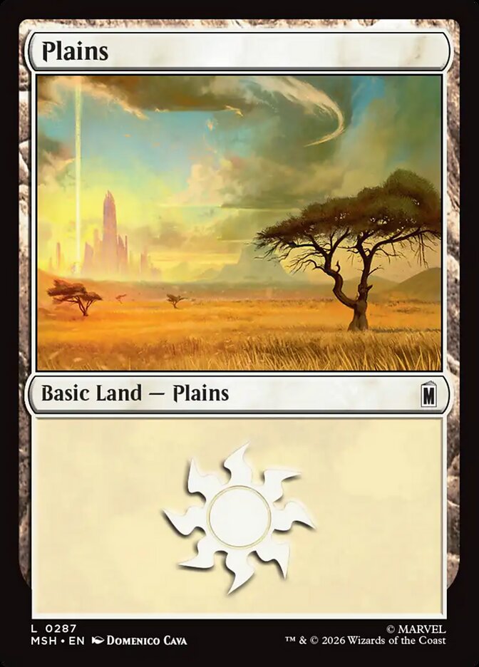 Magic: The Gathering - Plains - Marvel Super Heroes