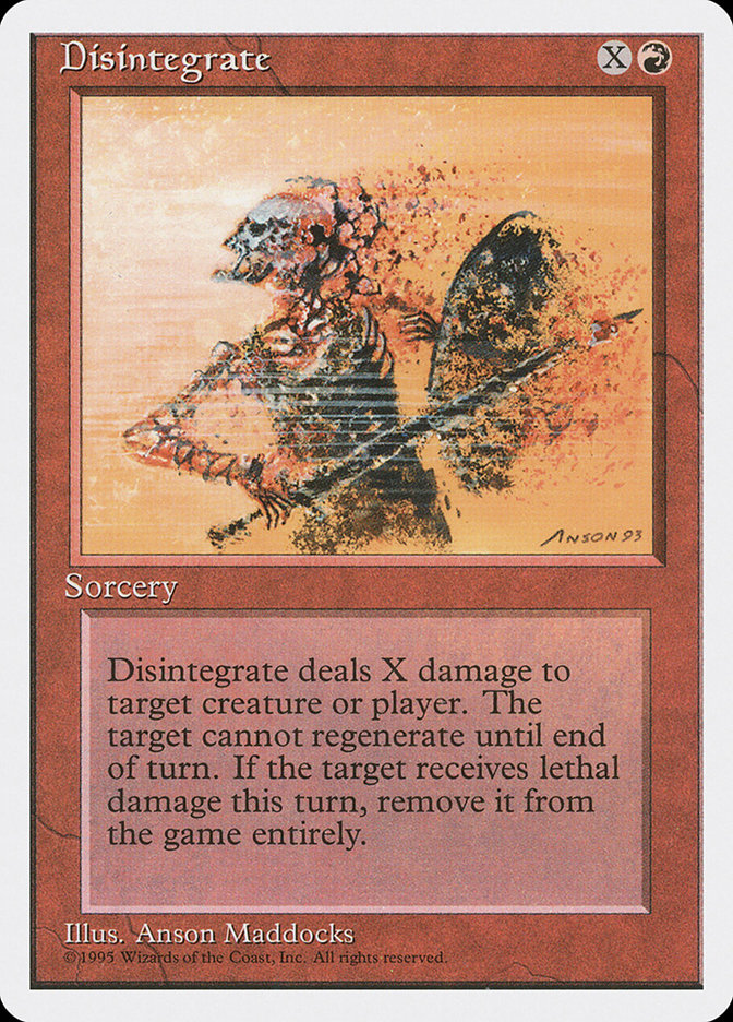 Magic: The Gathering - Disintegrate - Fourth Edition