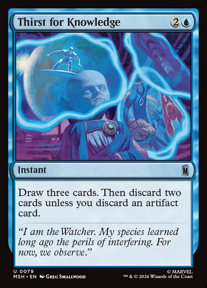 Magic: The Gathering - Thirst for Knowledge - Marvel Super Heroes