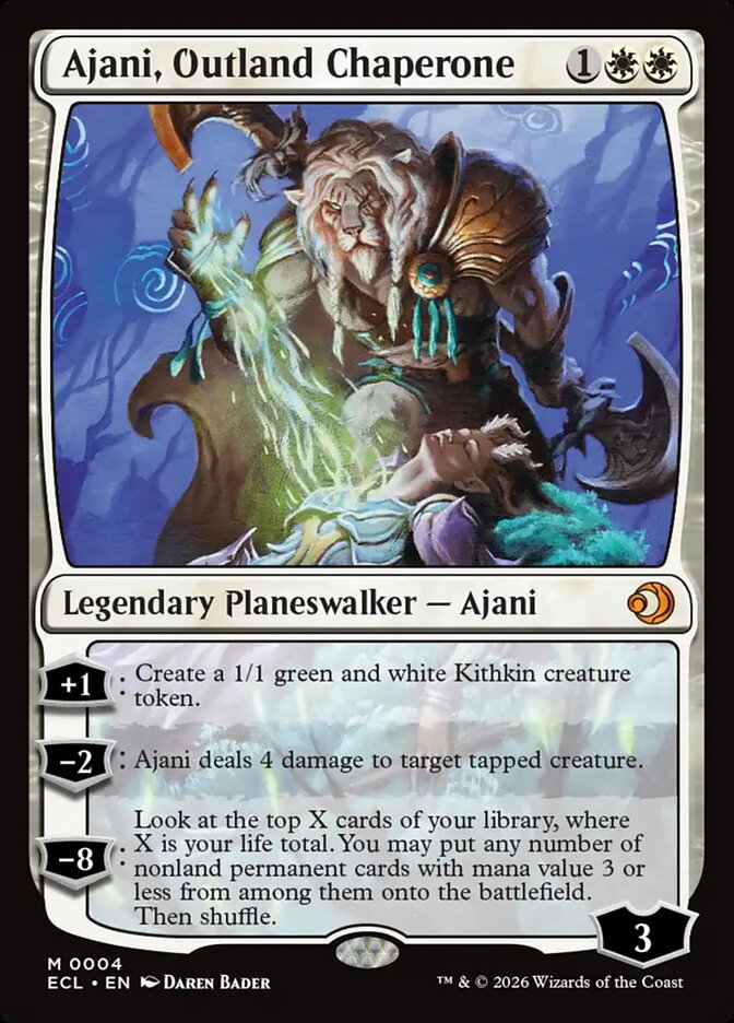MTG - Ajani, Outland Chaperone - Lorwyn Eclipsed (SOS)