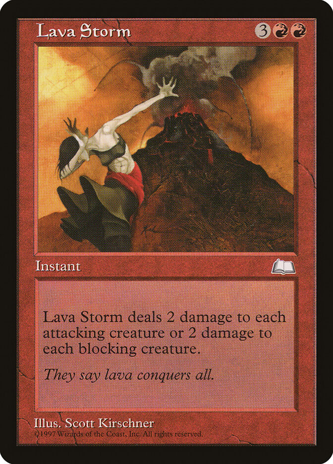 Magic: The Gathering - Lava Storm - Weatherlight