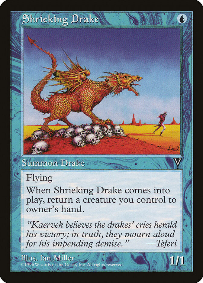 Magic: The Gathering - Shrieking Drake - Visions