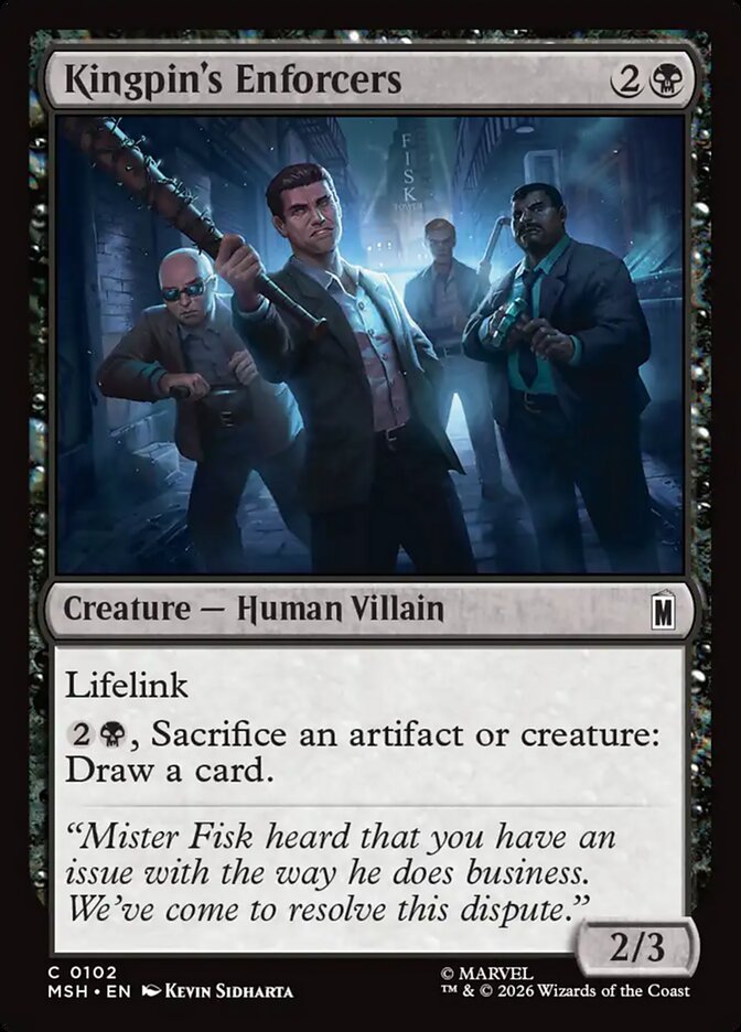 Magic: The Gathering - Kingpin's Enforcers - Marvel Super Heroes