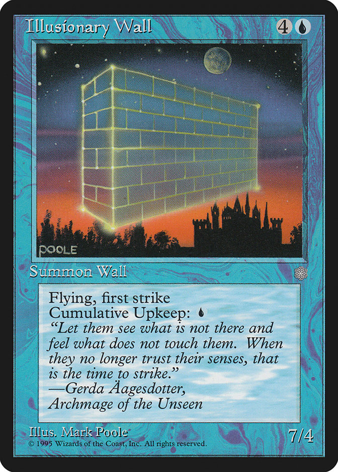 Magic: The Gathering - Illusionary Wall - Ice Age