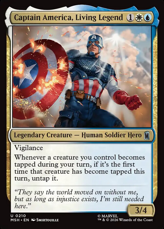 Magic: The Gathering - Captain America, Living Legend - Marvel Super Heroes