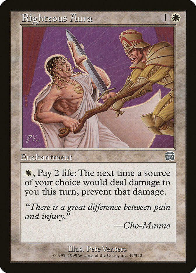 Magic: The Gathering - Righteous Aura - Mercadian Masques