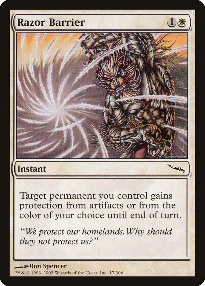 Magic: The Gathering - Razor Barrier - Mirrodin