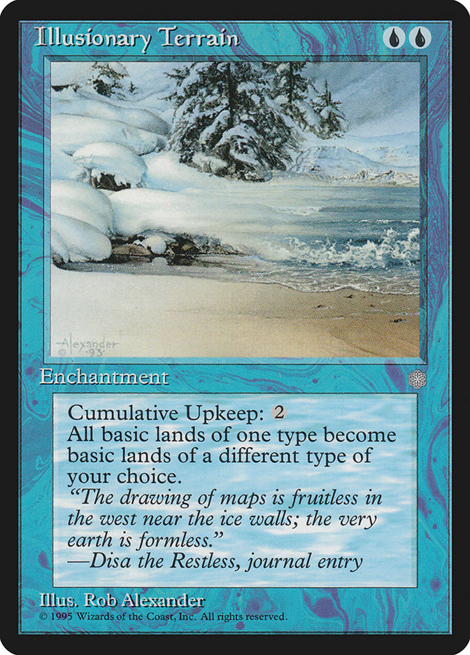 Magic: The Gathering - Illusionary Terrain - Ice Age