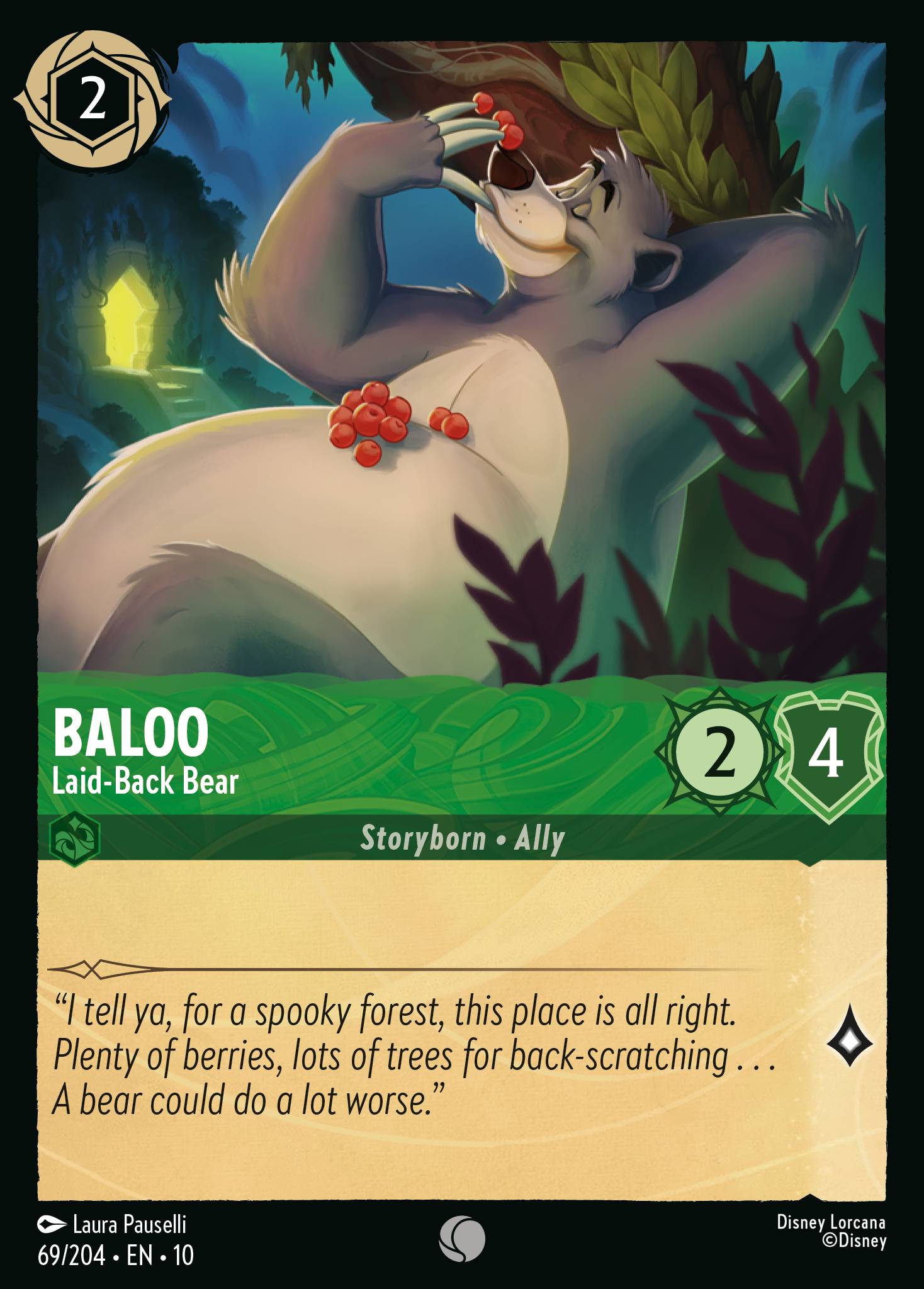 Lorcana - Baloo - Laid-Back Bear - Whispers in the Well
