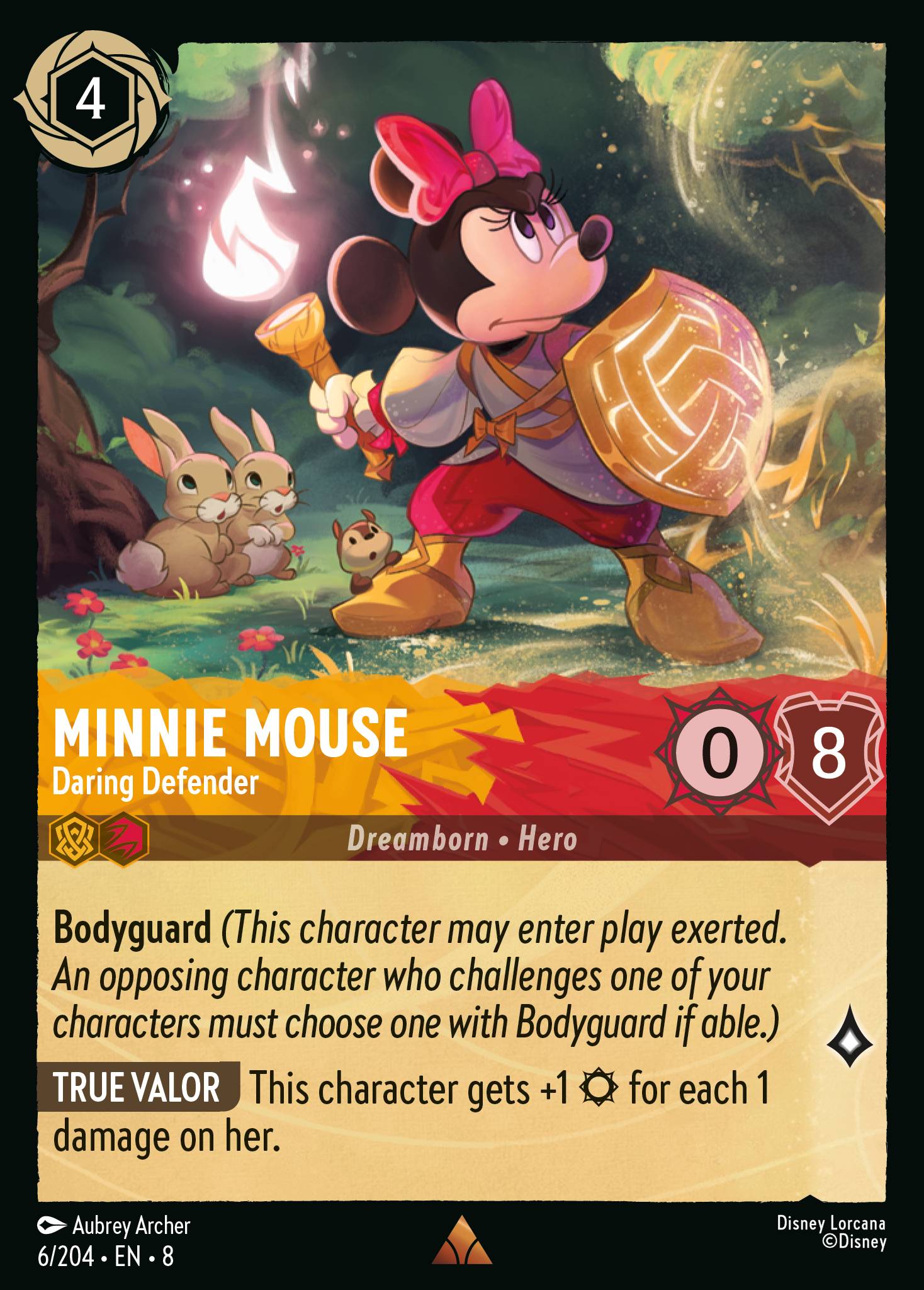 Lorcana - Minnie Mouse - Daring Defender - Reign of Jafar
