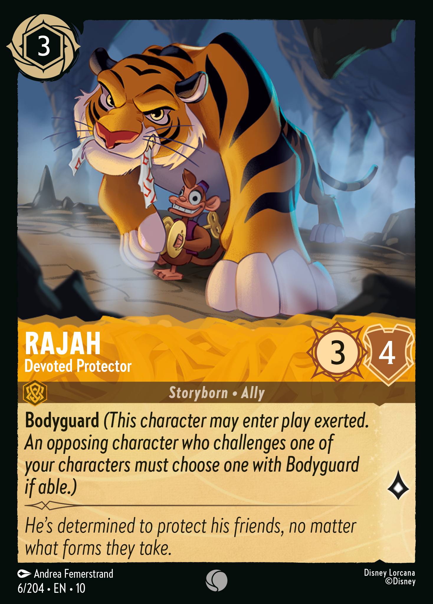 Lorcana - Rajah - Devoted Protector - Whispers in the Well